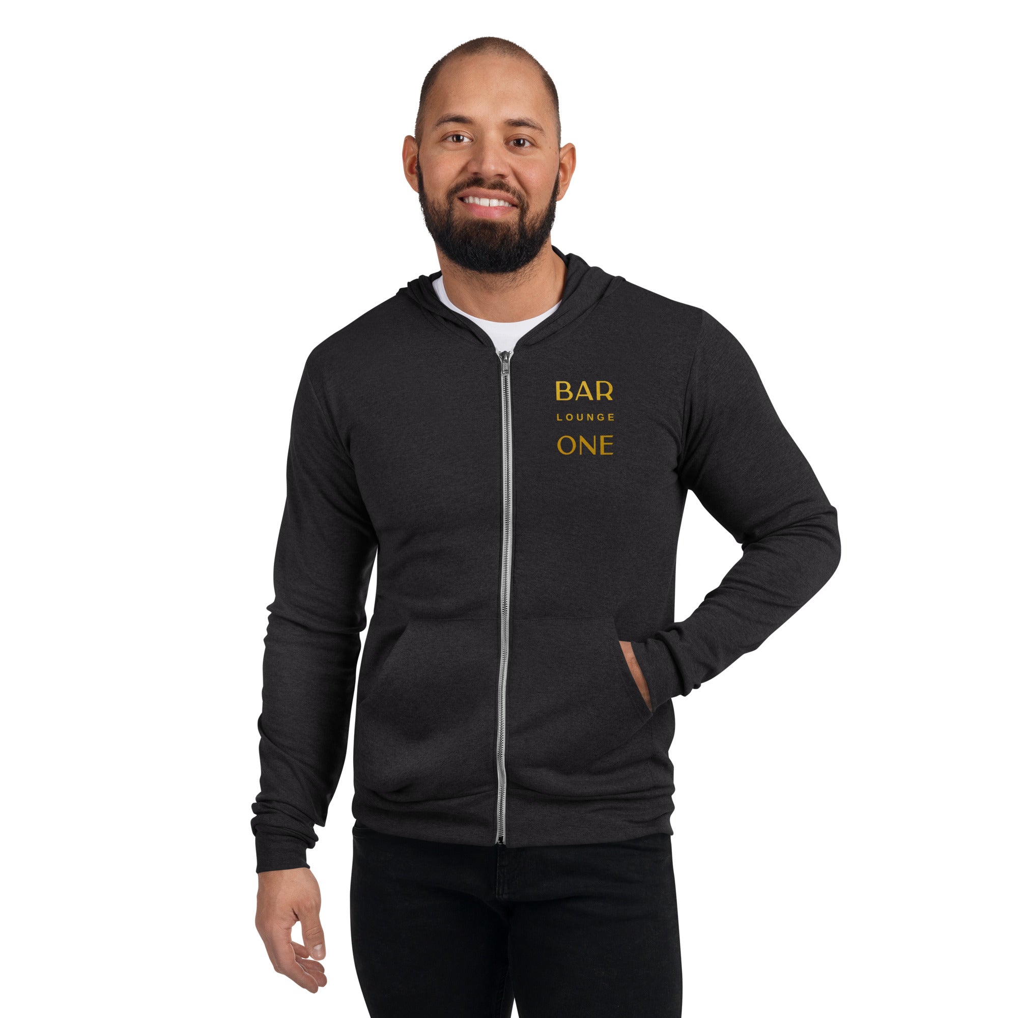 BAR ONE lite weight zip up hoodie unisex